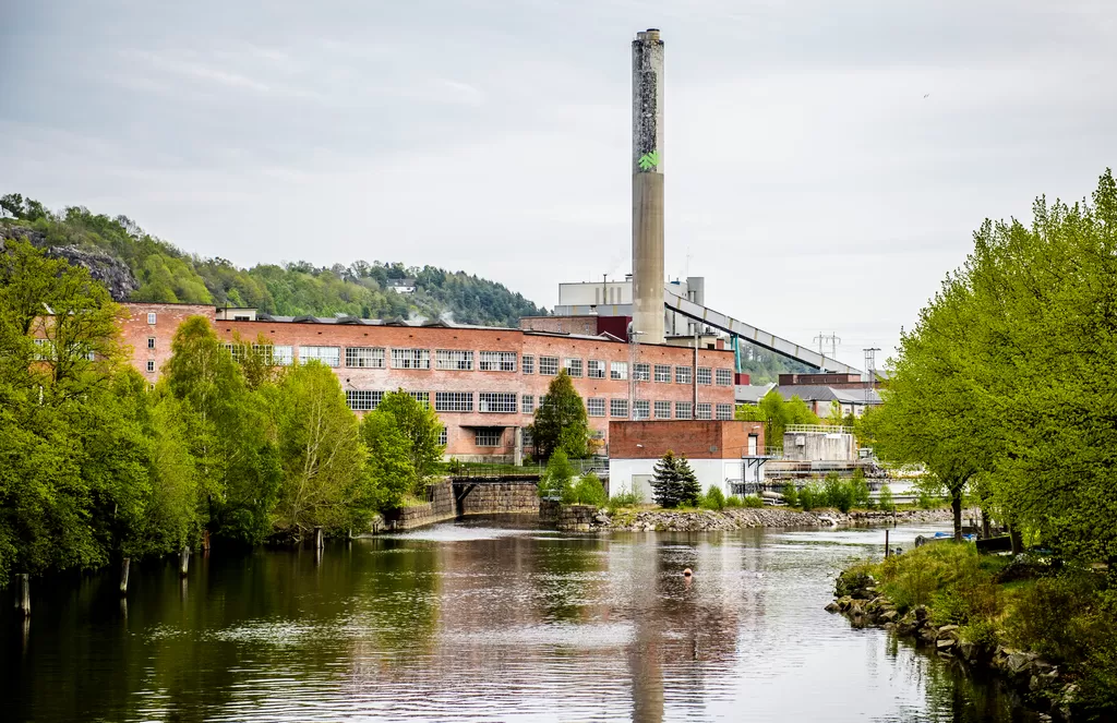 Papirfabrikken Saugbrugs i Halden.